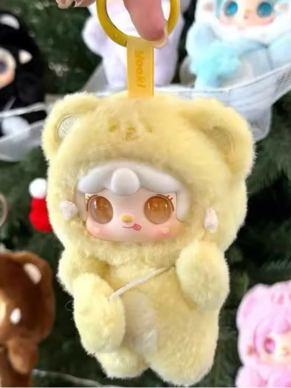 Bundle Yellow & Pink Plush Cat Toy - Cute Fuzzy Pet Plush